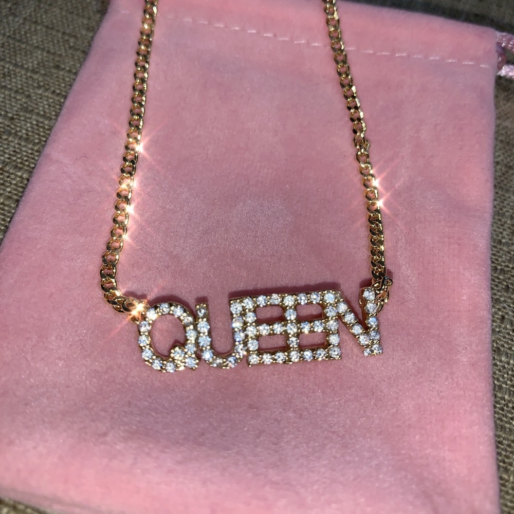 Gold plated w/Cubic Zirconia Custom name necklace